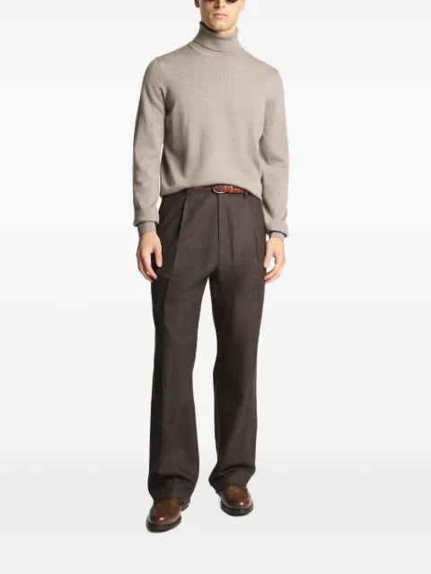 Fay roll-neck knitted sweater