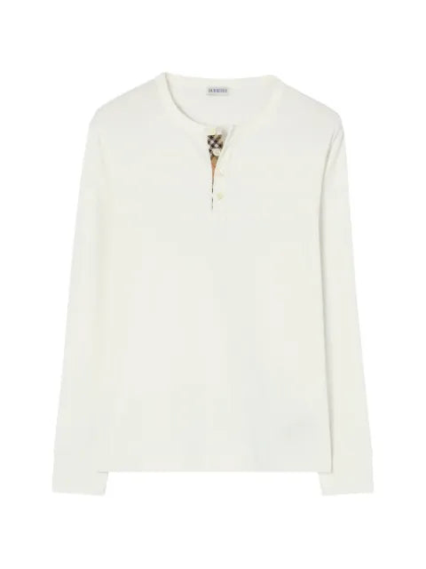 Burberry long-sleeve cotton top