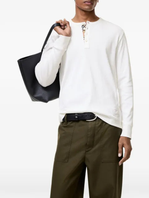 Burberry long-sleeve cotton top