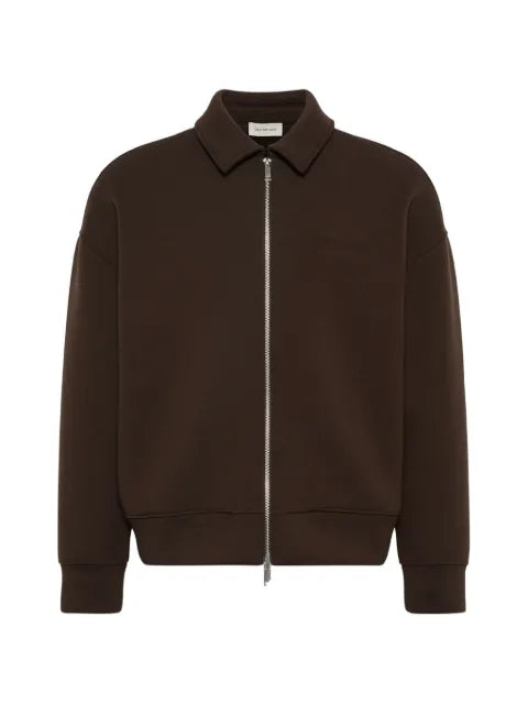 Calvin Klein logo-embroidered zip-up jacket