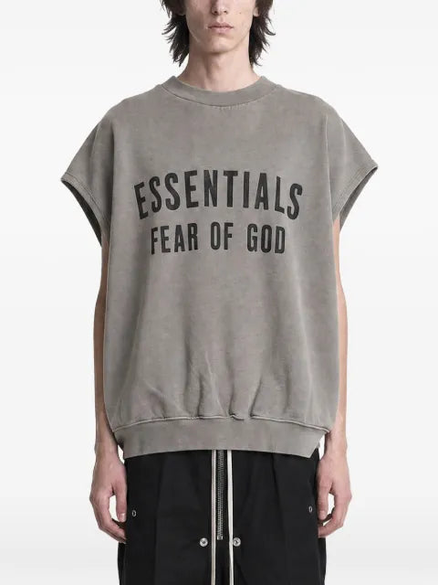 FEAR OF GOD ESSENTIALS Relaxed fleece cutoff sweatshirt