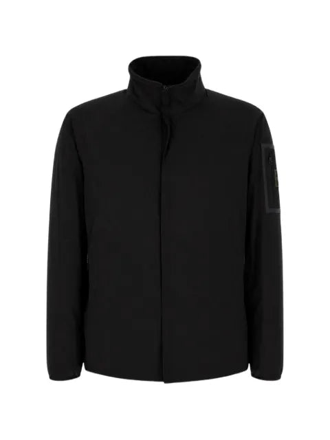 HUGO logo-patch high-neck jacket
