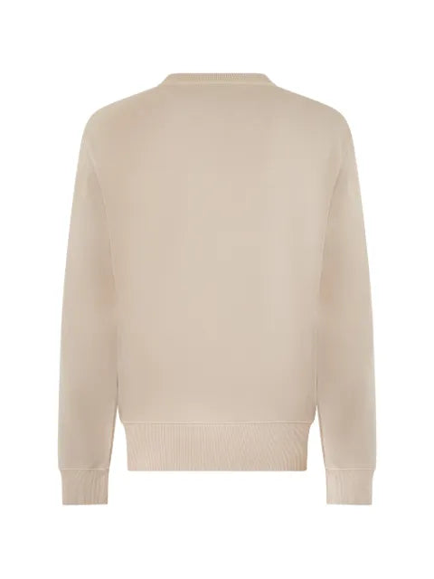 BOSS logo-embroidered ribbed-trim sweatshirt