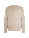 BOSS logo-embroidered ribbed-trim sweatshirt