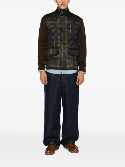 Barbour tartan-pattern waistcoat