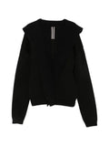 Rick Owens Tower hoodie robe in reversible wool