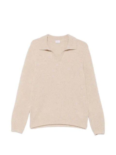 04651 / A TRIP IN A BAG polo-collar sweater