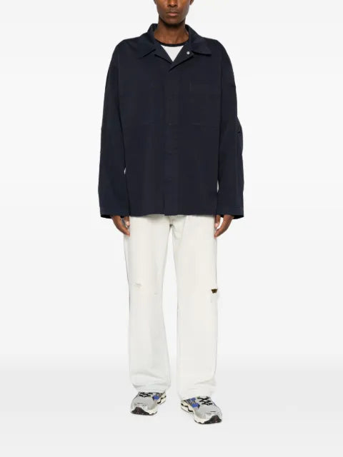 MM6 Maison Margiela concealed-fastening patch-pocket shirt jacket