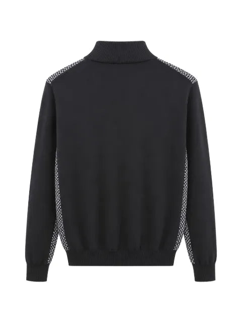 Tombolini herringbone-pattern zip-up cardigan