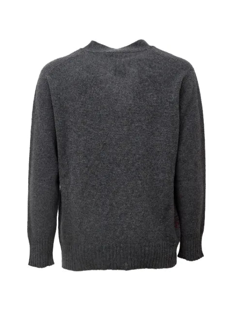 AMARANTO  distressed cardigan