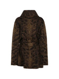 ETRO belted leopard-print cardigan
