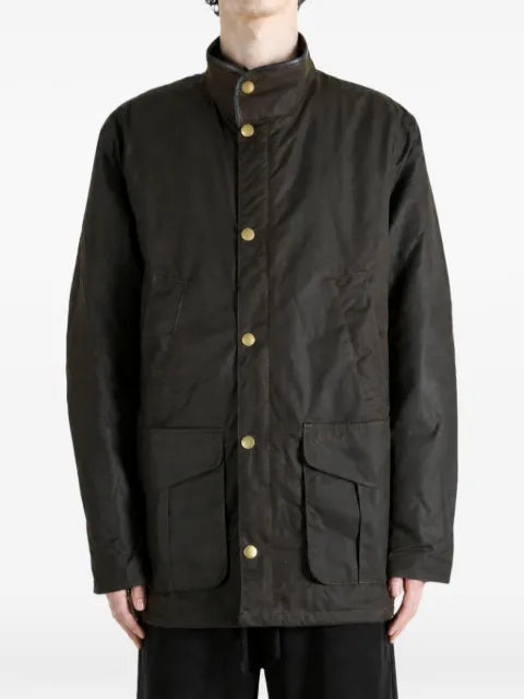Barbour Hereford waxed-cotton funnel-neck jacket