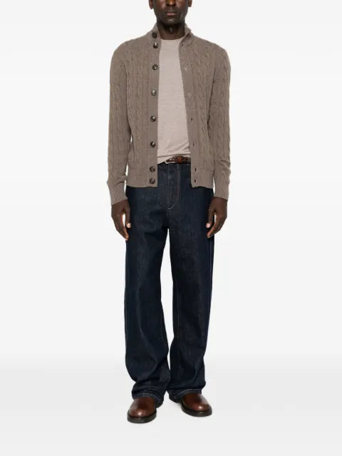 Filippo De Laurentiis cable-knit cardigan
