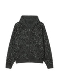 FIVE CM leopard-pattern zip-up hoodie