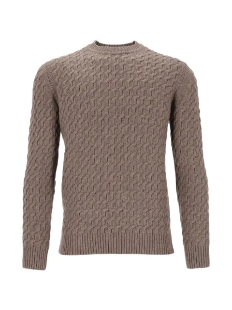 Al Duca D’Aosta 1902 cable-knit crew-neck sweater
