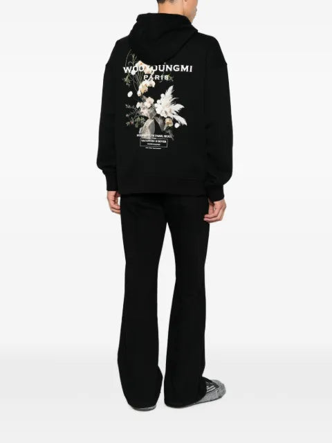 Wooyoungmi floral-print hoodie
