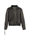 UNDER THE SIGN Dustborn Light patchwork waxed-effect bomber jacket