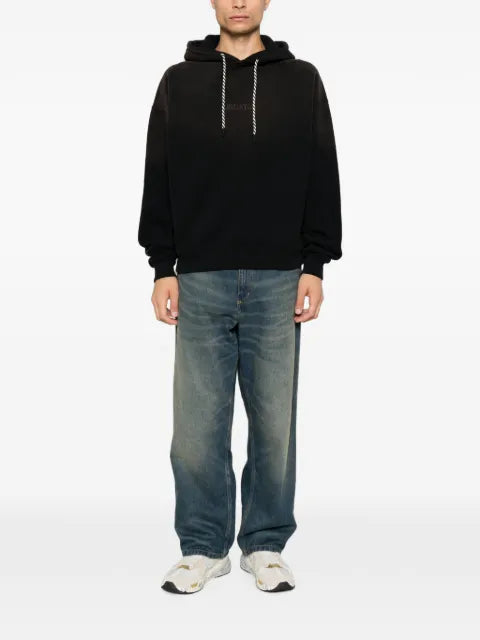 Axel Arigato logo-embroidered drawstring hoodie
