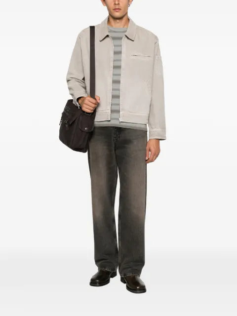 A.P.C. zip-up corduroy-collar jacket