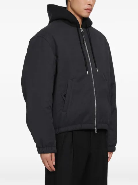 SALON C. LUNDMAN hooded bomber jacket