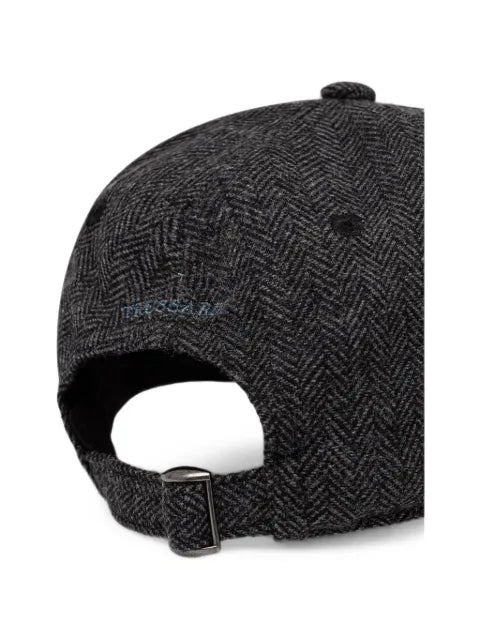 Trussardi herringbone baseball cap