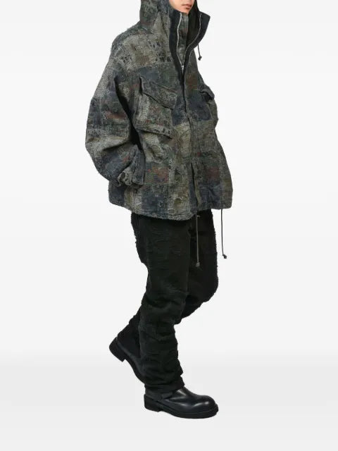 Matthew Williamson Boro patchwork military jacket