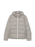 Brunello Cucinelli houndstooth-pattern quilted jacket