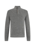 slowear ribbed-knit half-zip sweater