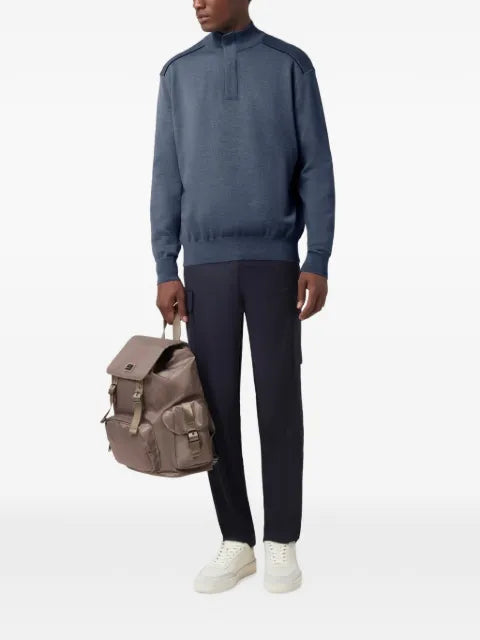 Paul & Shark merino wool half-zip sweater