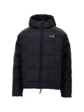Ea7 Emporio Armani logo-patch quilted jacket