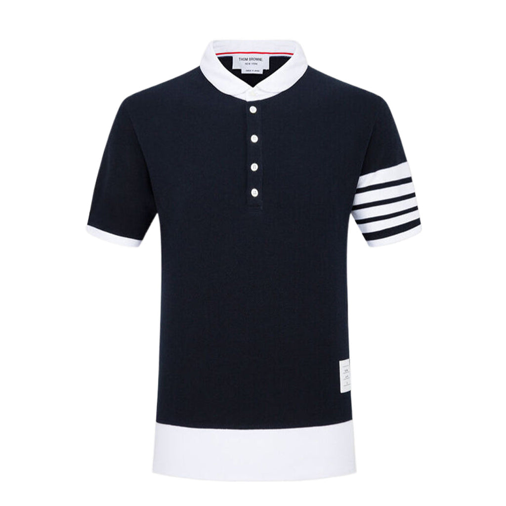 Classic Four-Bar Polo Shirt - 100% Cotton Prem | Thom Browne
