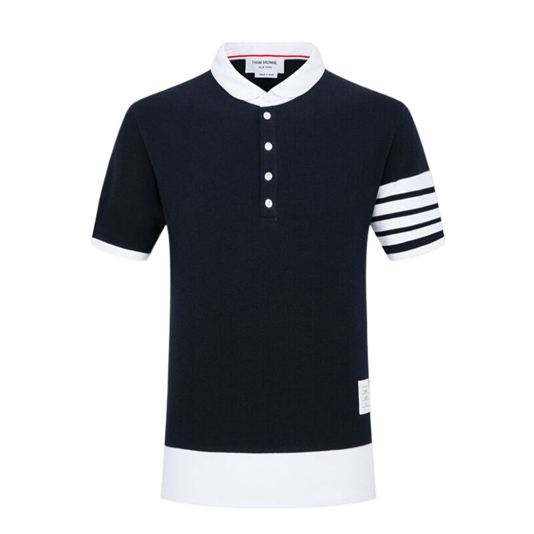 Classic Four-Bar Polo Shirt - 100% Cotton Prem | Thom Browne
