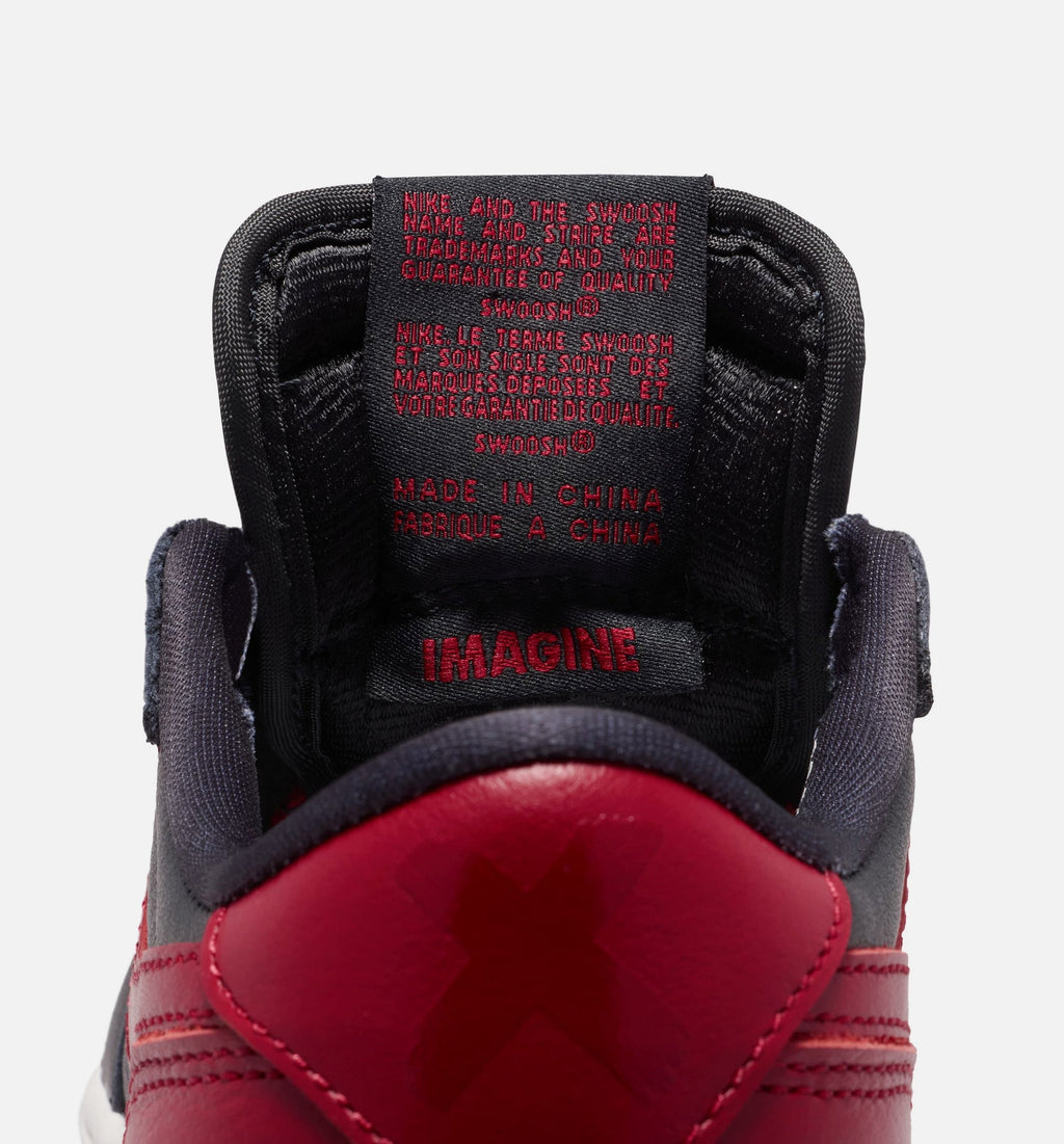 Air Jordan 1 Retro Low OG Banned Big Kids' Sneakers - Black / Red / White