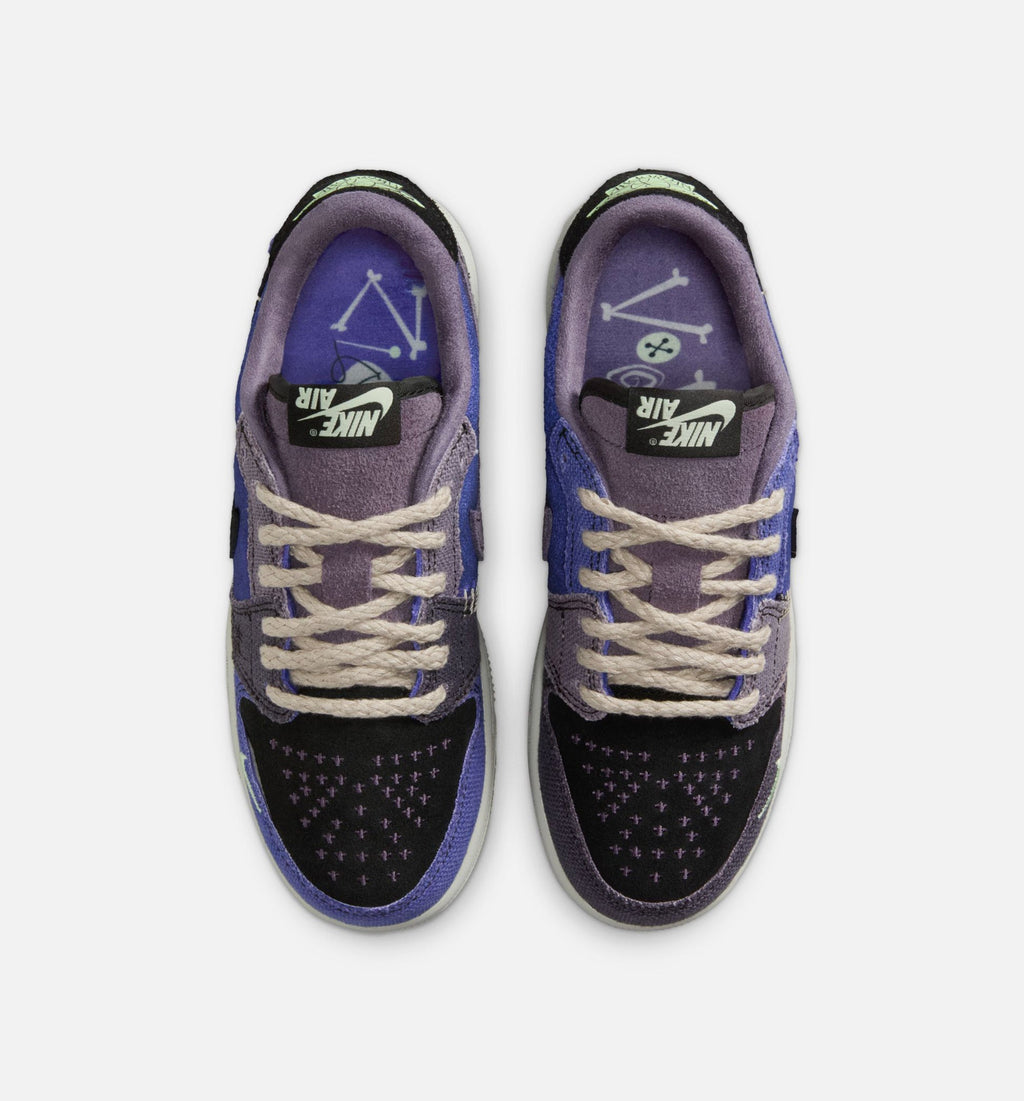 Air Jordan 1 Low OG Regency Purple Grade School Lifestyle Shoes - Regency Purple / Vapor Green / Dark Raisin