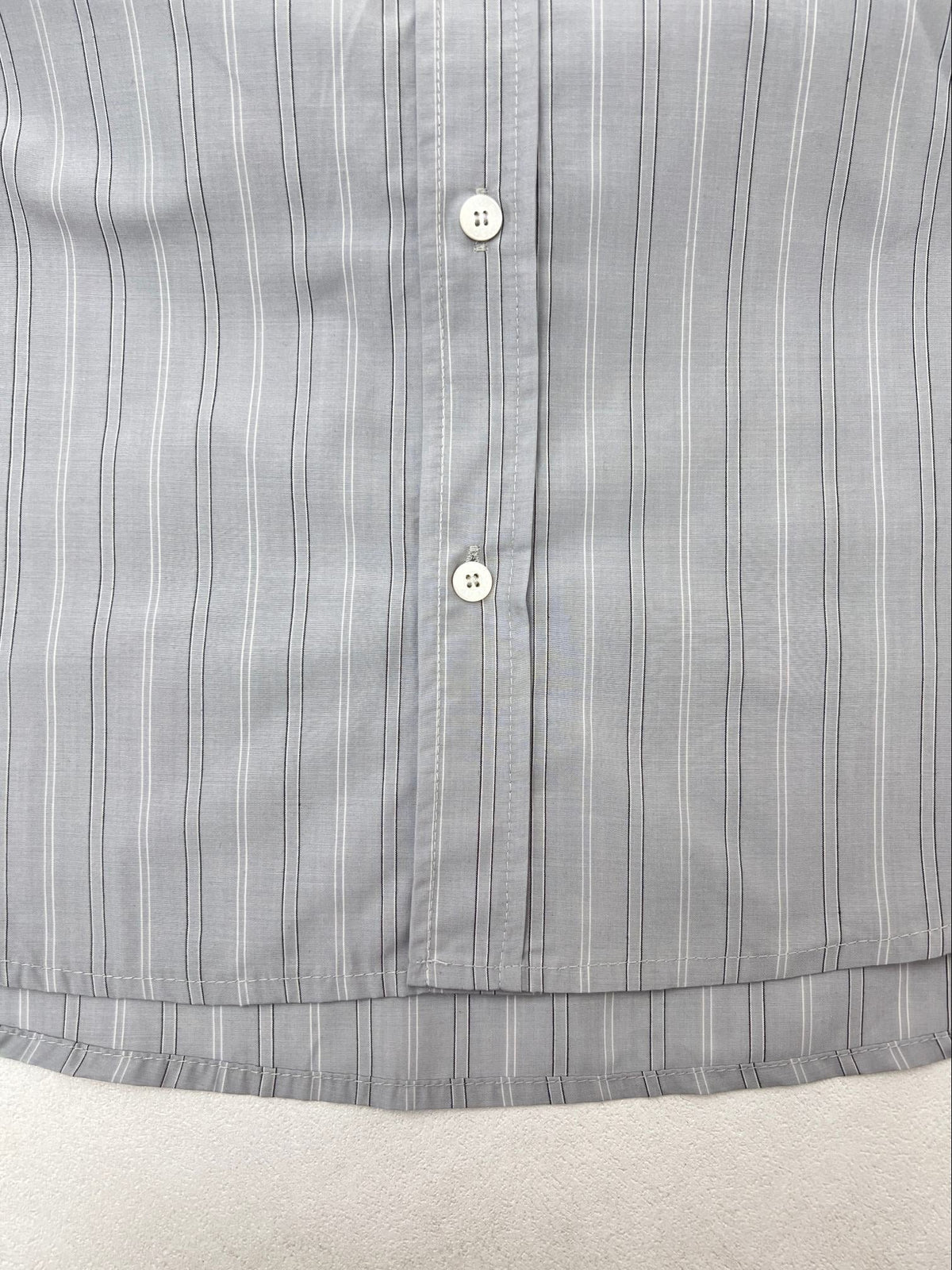 Acne Studios Vertical Stripe Oversized Long‑Sleeve Shirt
