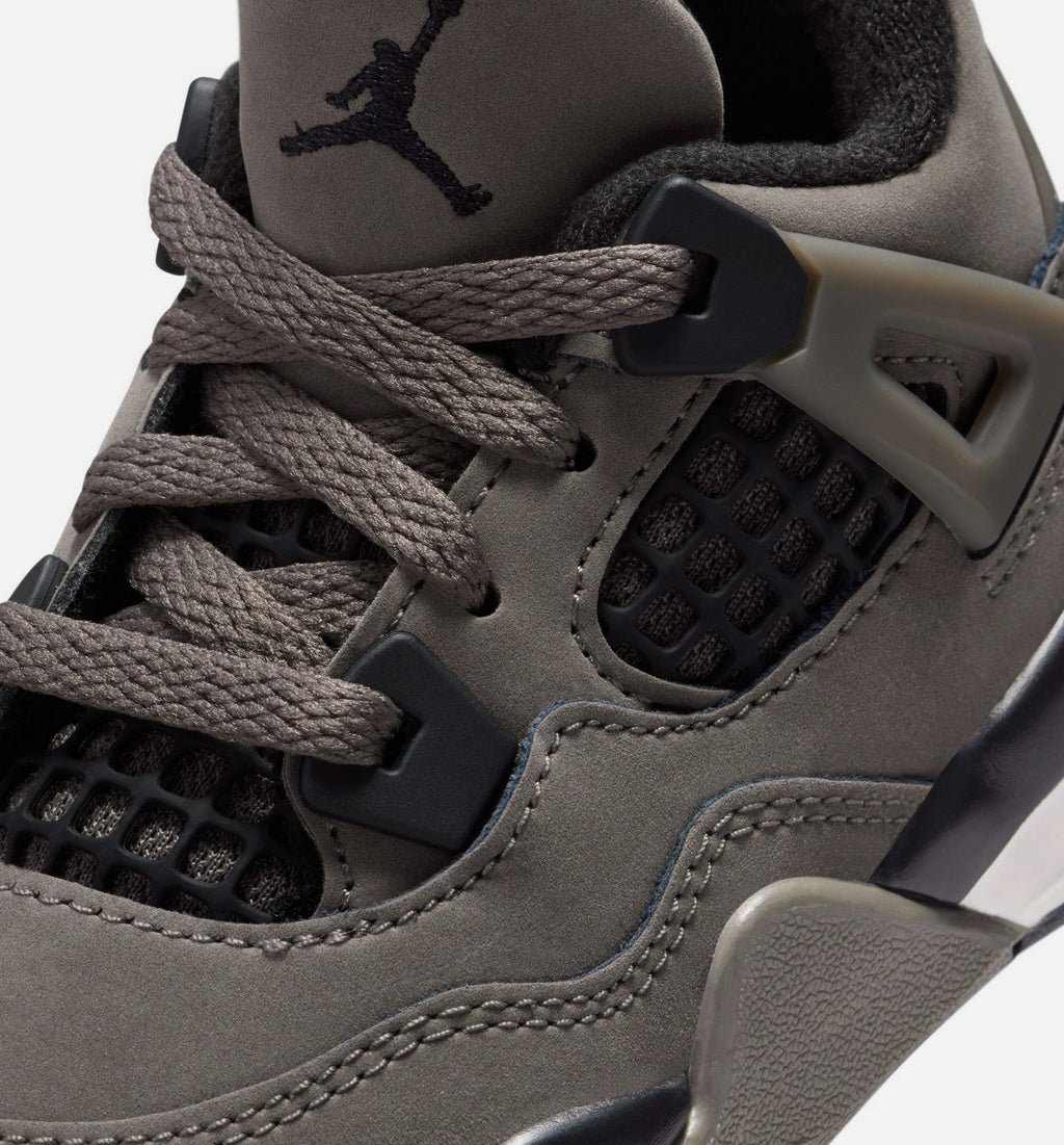 Air Jordan 4 Retro Cave Stone and Black – Infant/Toddler Lifestyle Shoe in Cave Stone/Black/Moon Particle