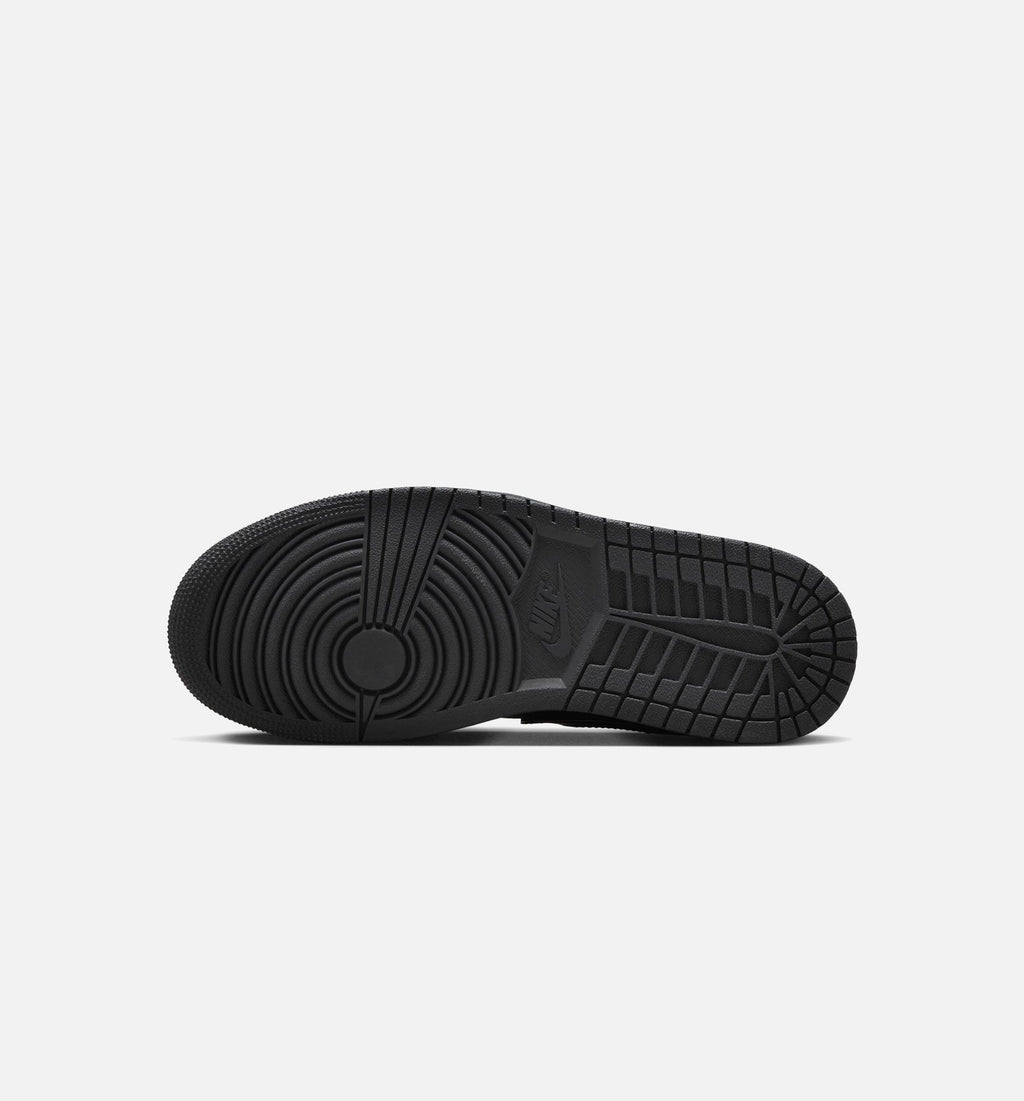Air Jordan 1 Low Patent Elephant Women's Sneakers - Black / White / Metallic Silver