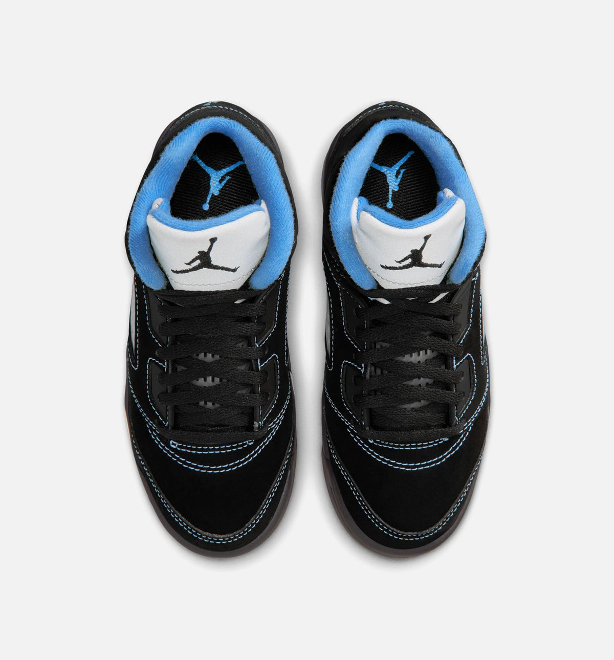 Air Jordan 5 Retro Black Carolina Preschool Shoe - Black/University Blue/White