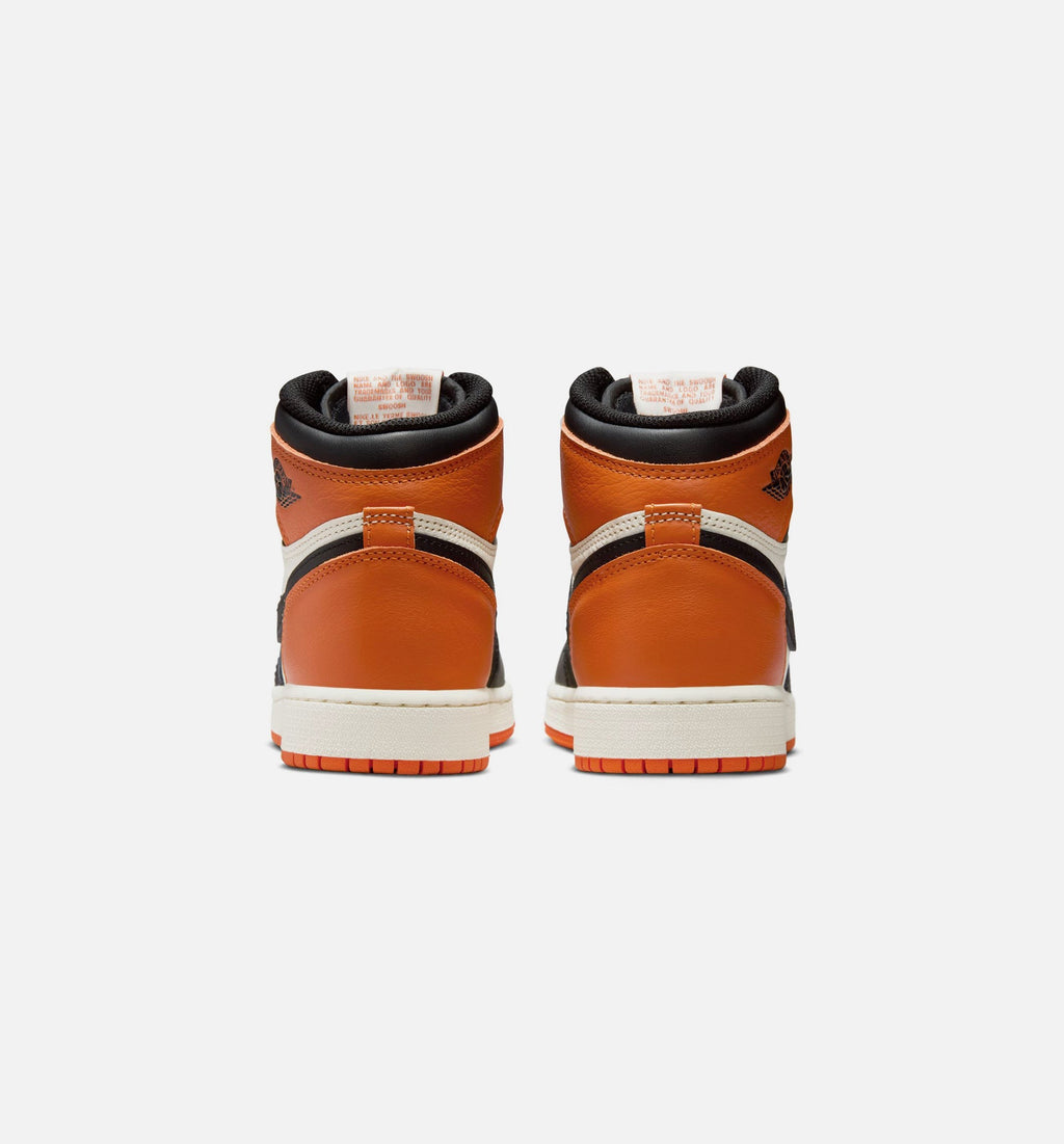 Air Jordan 1 Retro High OG "Shattered Backboard" Big Kids' Shoe – Black/Black/Sail/Starfish