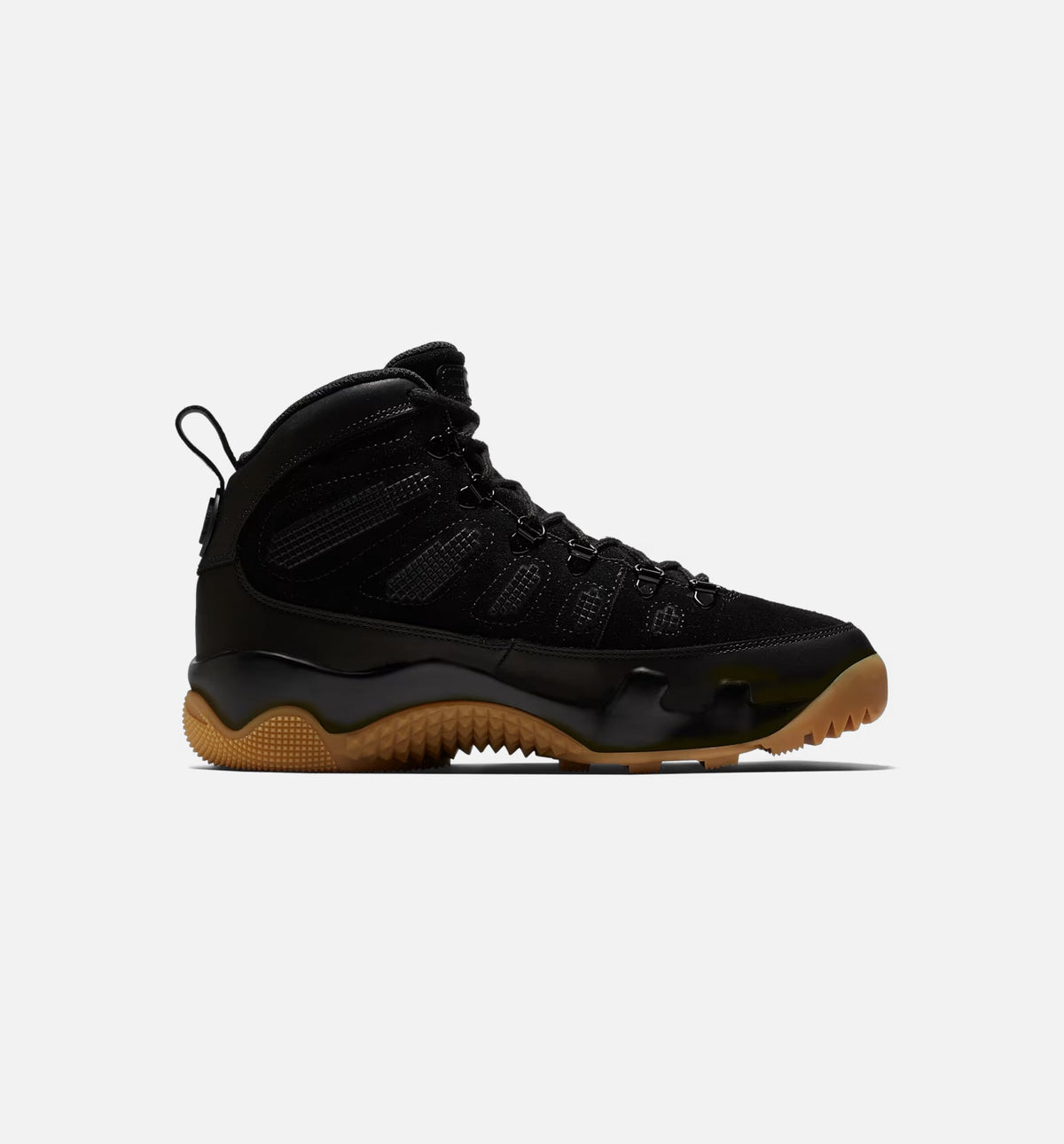 Air Jordan 9 Retro Men's Lifestyle Boots - Black/Black Gum/Light Brown