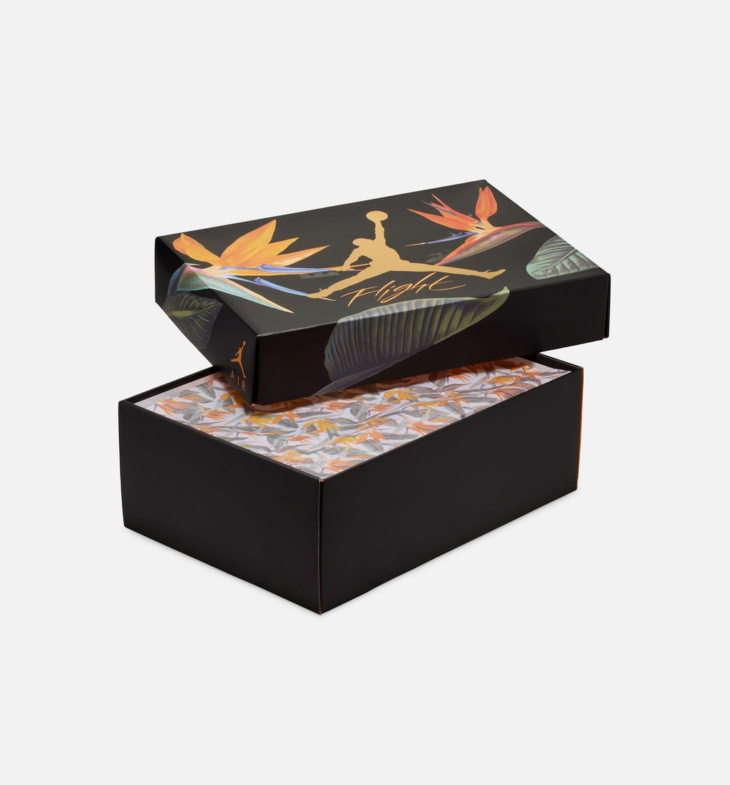 Air Jordan 4 Retro Birds of Paradise Women's Lifestyle Shoes - Coconut Milk / Metallic Gold / Muslin / Bright Mango / Sundial / Black