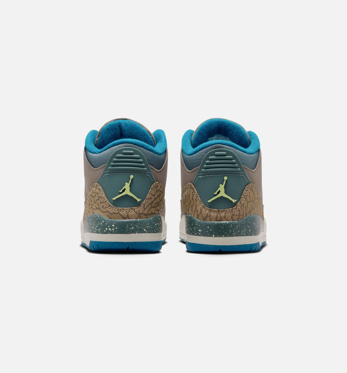 Air Jordan 3 Retro Olive Grey Preschool Lifestyle Shoe – Olive Grey/Green Abyss/Khaki/Sea Glass