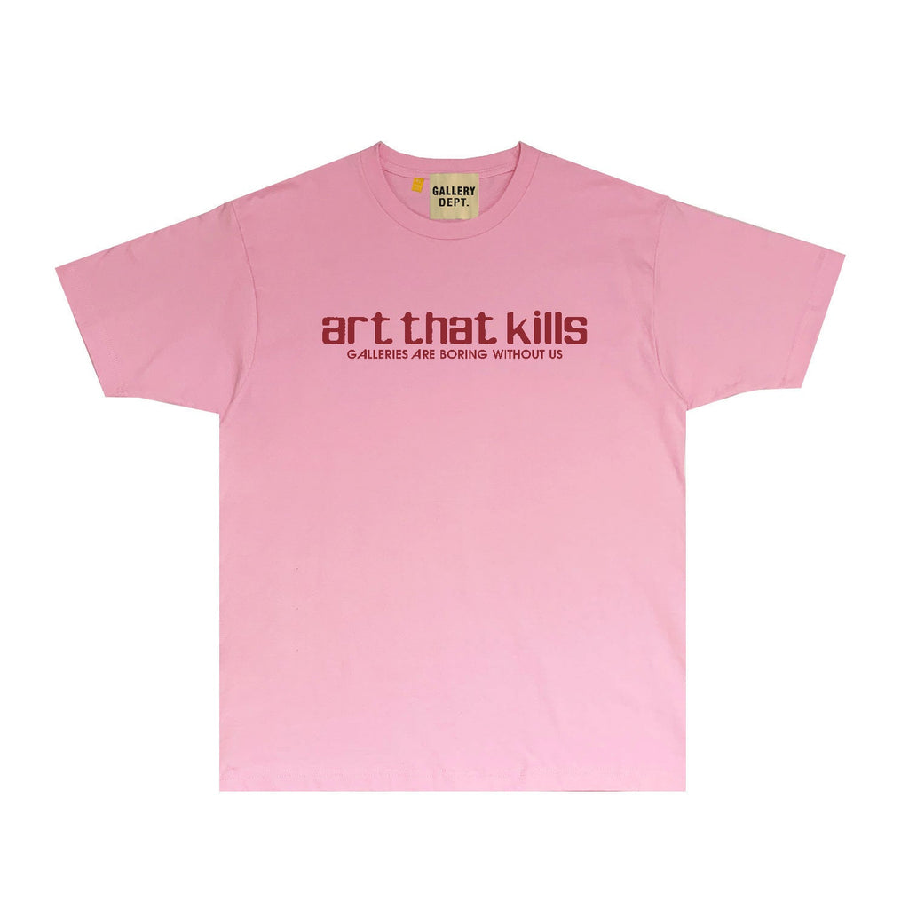 Gallery Dept T Shirt Retro Printed Loose Short-Sleeved Shirt