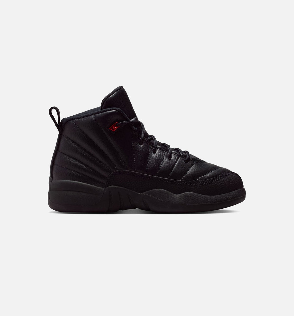 Air Jordan 12 Retro 'Bloodline' Preschool - Black/Varsity Red