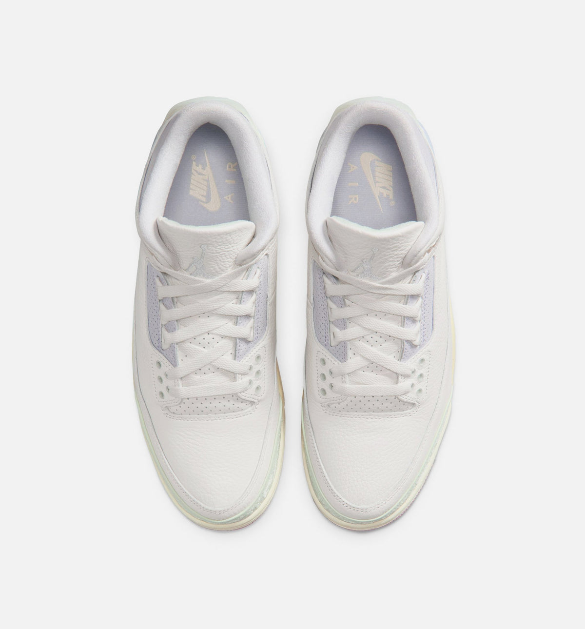 Air Jordan 3 Retro Mens Lifestyle Shoe - Sail/Jade Glow/Misty Lilac