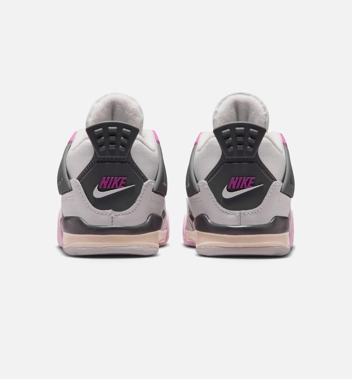 Air Jordan 4 Retro Comic Infant Sneakers - Off White/Fire Pink/Anthracite