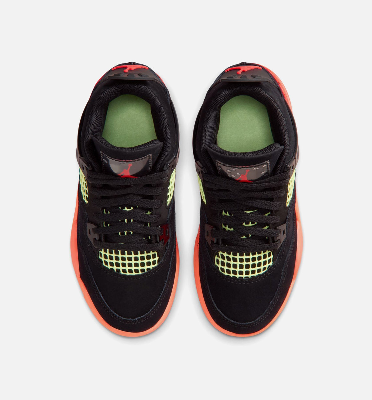 Air Jordan 4 Retro Black Infrared 23 | Preschool Lifestyle Shoe | Black/Infrared 23/Bright Mango