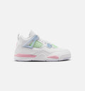 Air Jordan 4 Retro "Medium Soft Pink" Little Kids' Shoe – White/Medium Soft Pink/Half Blue