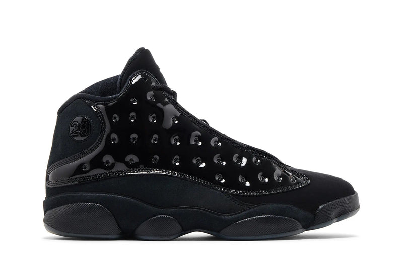 Air Jordan 13 Retro 'Cap and Gown' – All-Black Premium Suede AJ13 with Holographic Eye & Sophisticated Tonal Execution