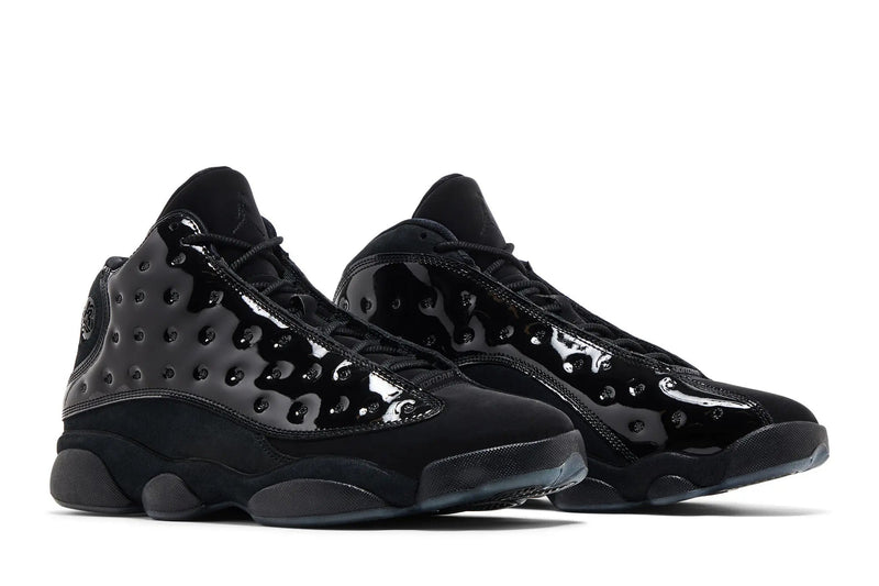 Air Jordan 13 Retro 'Cap and Gown' – All-Black Premium Suede AJ13 with Holographic Eye & Sophisticated Tonal Execution